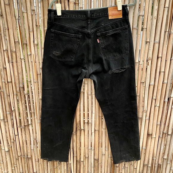 Levi’s 501 RARE Ultra Destroyed High Rise Skinny - Picture 5 of 10